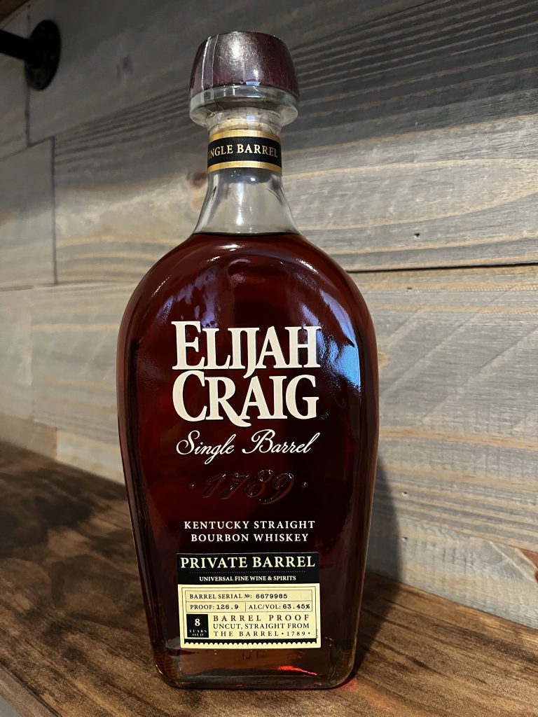 Elijah Craig Universal Fine Wine & Spirits Private Barrel